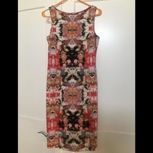 Sleeveless multi-colored dress